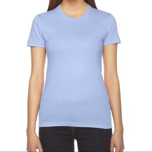 𝅺NEW American Apparel classic girl blue‎ T-shirt